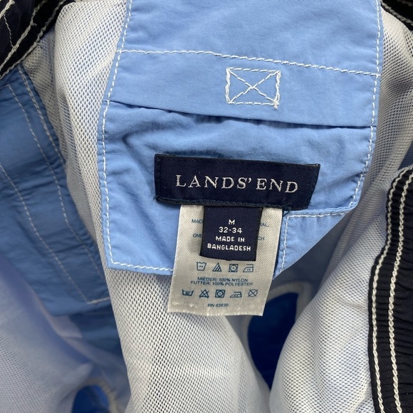 Lands End Baby Blue Cargo Swim Trunks Size Medium 32/34 - Picture 4 of 9